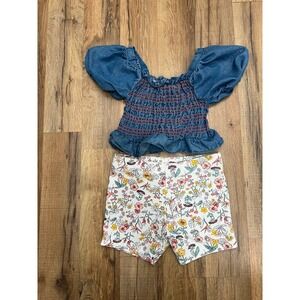 Bundle 2 pcs Vince Camuto girl's blouse sz 4T Joe Fresh Short Sz 5‎